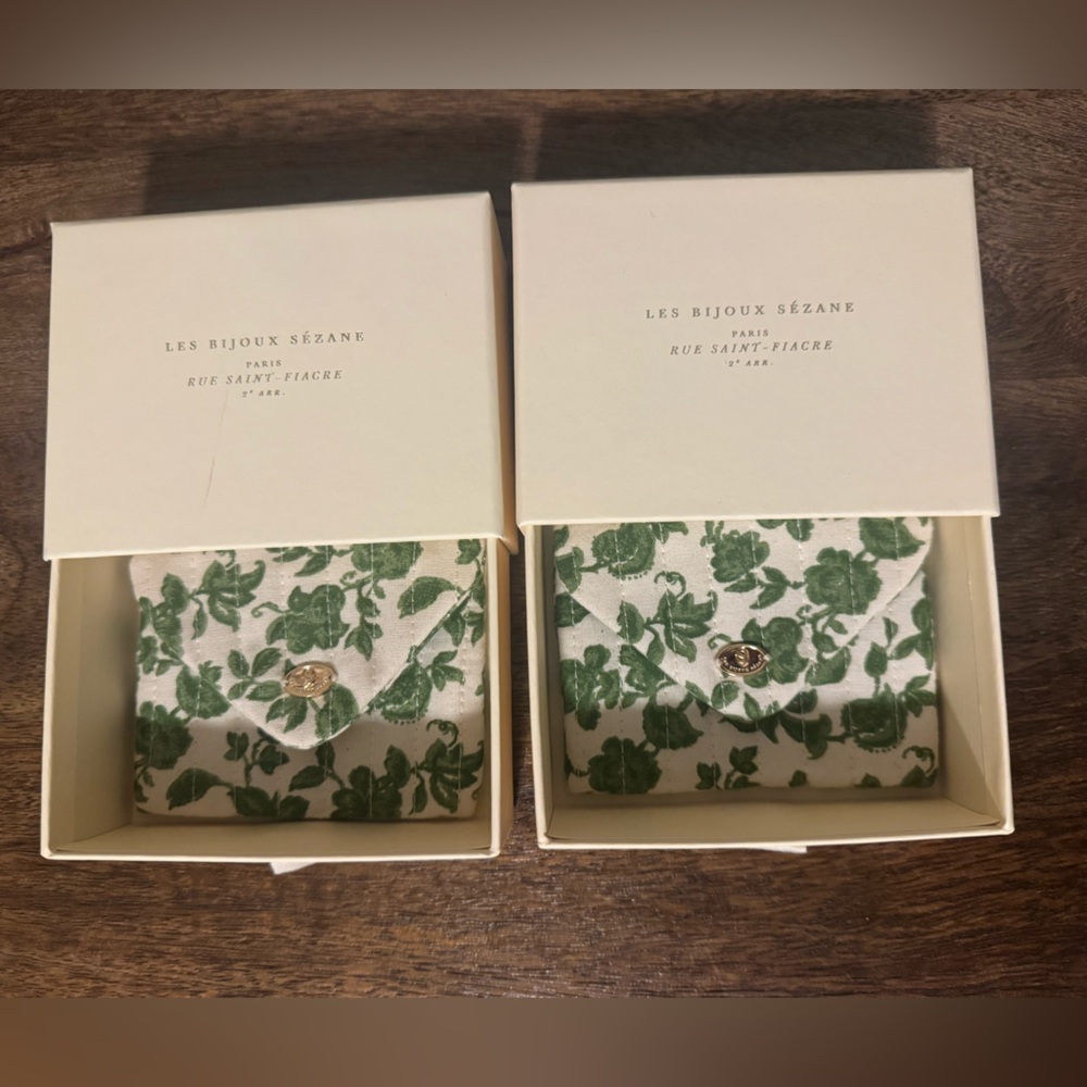 Sezane 2 gift boxes and card holders NEW